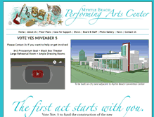 Tablet Screenshot of myrtlebeachperformingartscenter.com